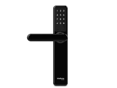 Fechadura Smart Intelbras IFR 3000 com maçaneta e comando de voz Alexa