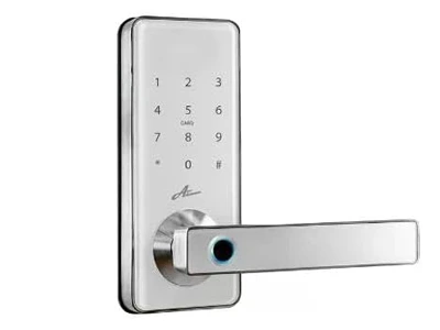 Fechadura Digital Advance Milre 8500 Branca com biometria e Bluetooth