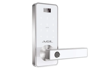 Fechadura Digital IGL H10 Branca com biometria e display LCD