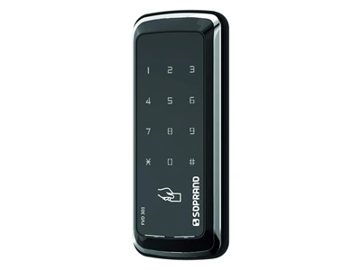Fechadura Digital Soprano FVD301 para porta de vidro com proteção IP44