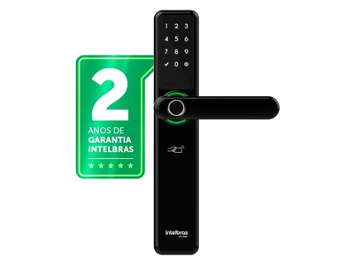 Fechadura Smart Intelbras IFR 7000 com maçaneta e biometria na maçaneta