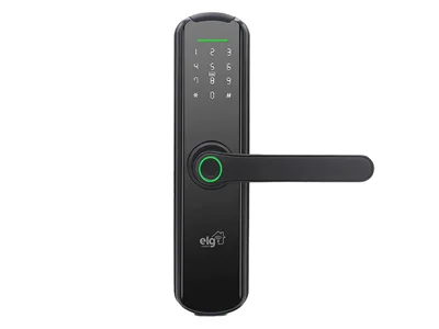 Fechadura Digital ELG SHFB700 com biometria, maçaneta e Wi-Fi integrado