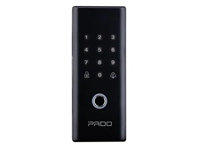 Fechadura Digital Pado FDV 200 para porta de vidro com biometria e senha