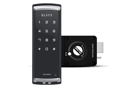 Fechadura Digital Elsys ESF-DS1000H com design moderno e múltiplas senhas