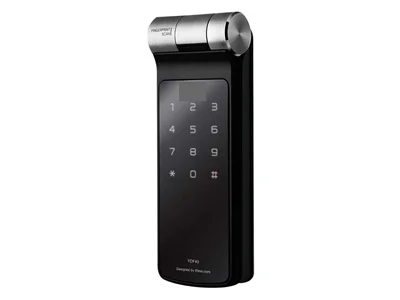Fechadura Digital Yale YDF 40 compacta sem maçaneta com biometria e senha